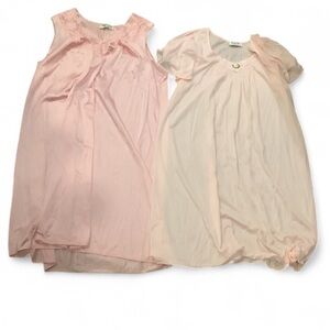 Lot of 3 VTG Lingerie~Nylon Vanity Fair& Vasserette & Barbizon Cotton Housedress